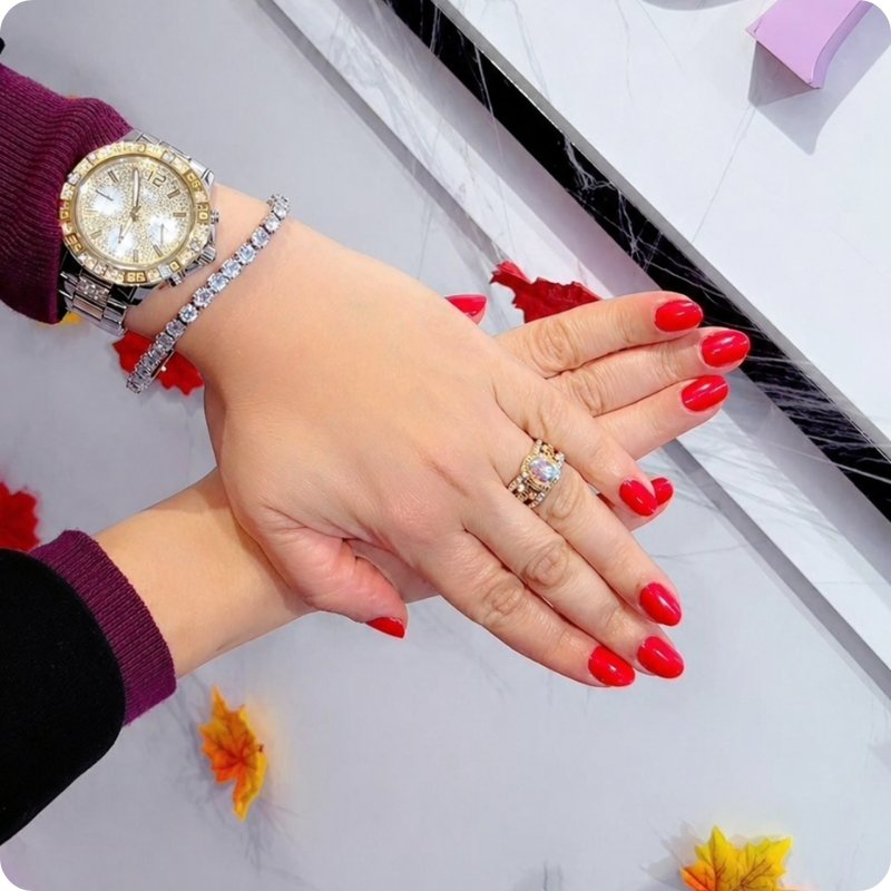 Luxury nail service at Karmi Beauty Salon in Jamaica Queens